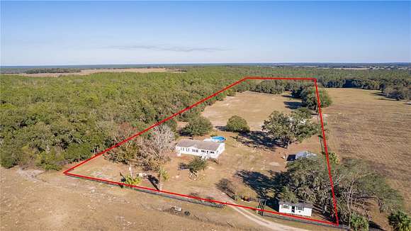 10 Acres of Land with Home for Sale in Weirsdale, Florida