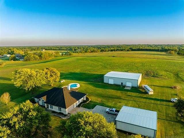 13.44 Acres of Land with Home for Sale in Broken Arrow, Oklahoma