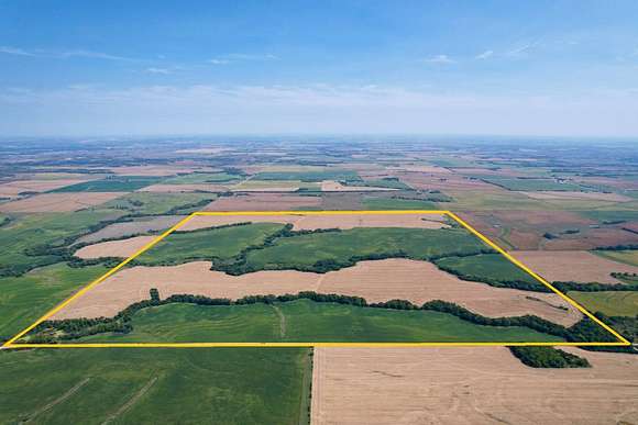 640 Acres of Recreational Land & Farm for Auction in Waterville, Kansas