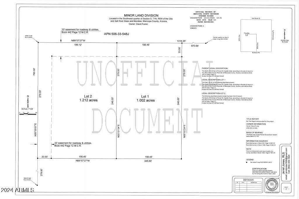 1.21 Acres of Land for Sale in Tonopah, Arizona