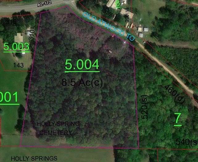 8.5 Acres of Residential Land for Sale in Hodges, Alabama