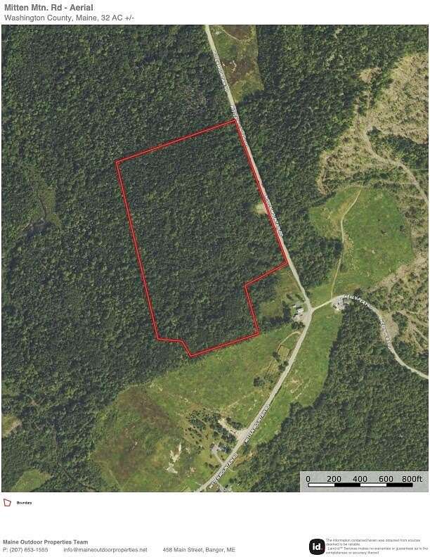 32 Acres of Land for Sale in Centerville, Maine