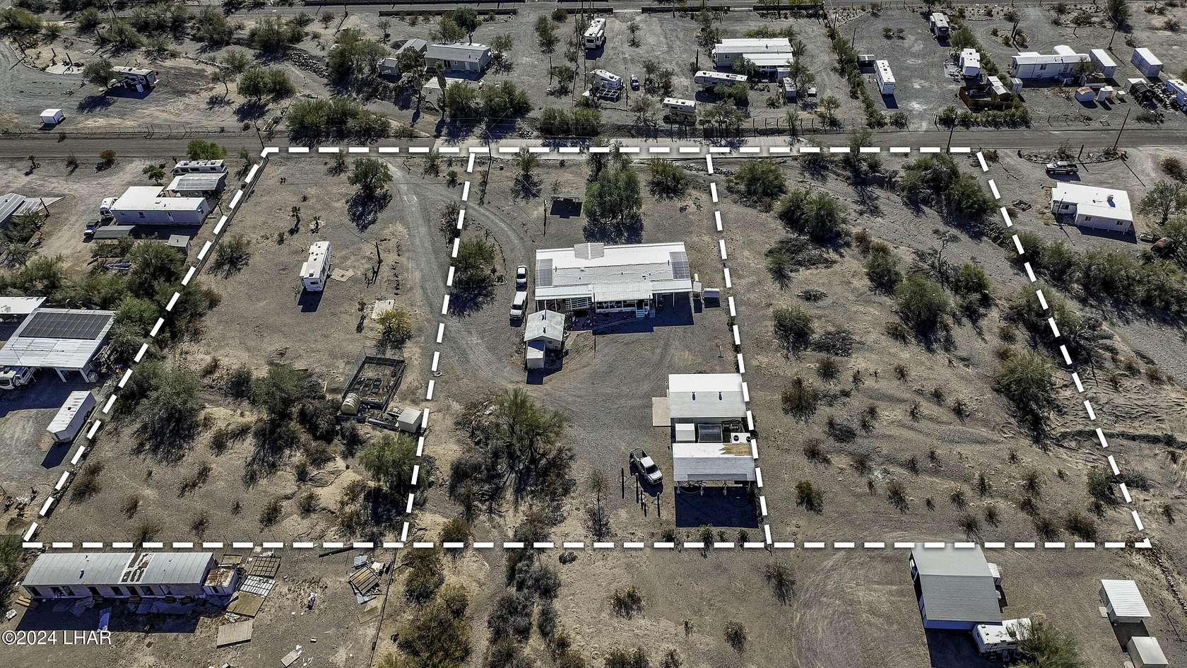 3 Acres of Residential Land with Home for Sale in Quartzsite, Arizona
