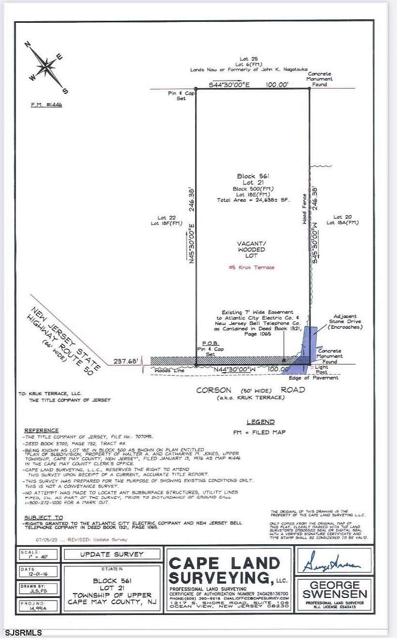 0.58 Acres of Residential Land for Sale in Ocean View, New Jersey