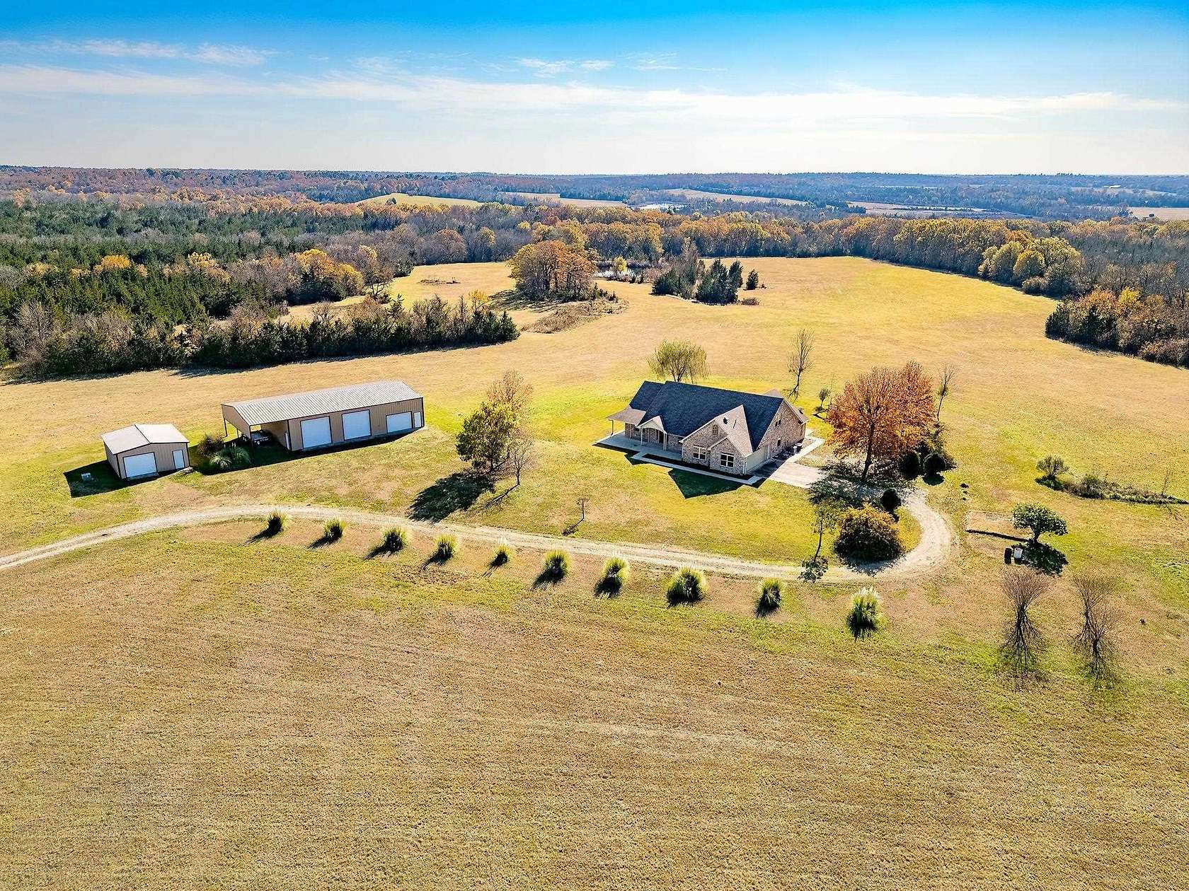 66 Acres of Land with Home for Sale in Annona, Texas