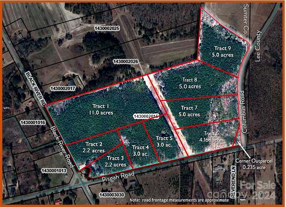 2.2 Acres of Residential Land for Sale in Rembert, South Carolina