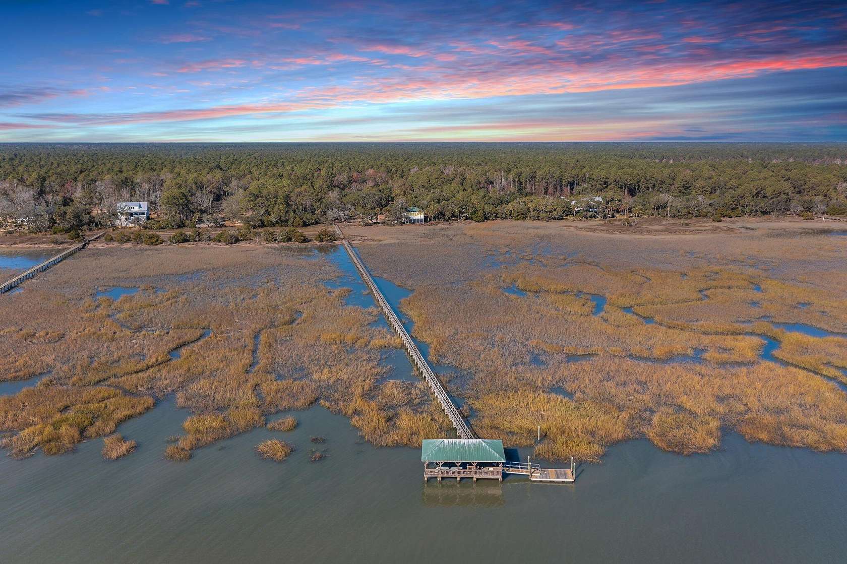 15.4 Acres of Recreational Land with Home for Sale in McClellanville, South Carolina