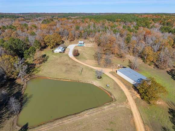 46.76 Acres of Recreational Land with Home for Sale in Water Valley, Mississippi