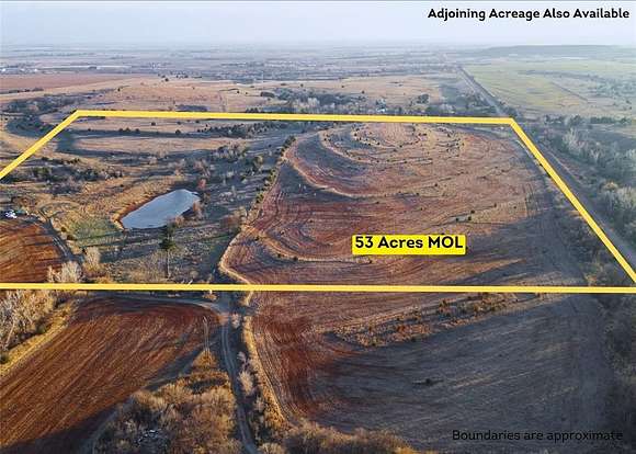 53 Acres of Recreational Land & Farm for Sale in Enid, Oklahoma