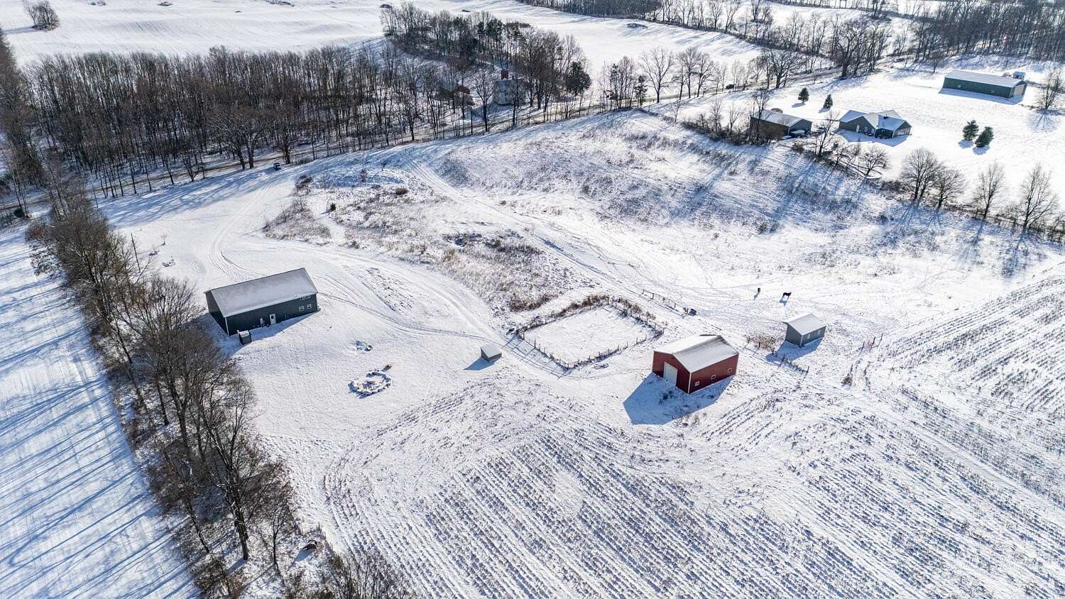 20 Acres of Agricultural Land with Home for Sale in Plainwell, Michigan