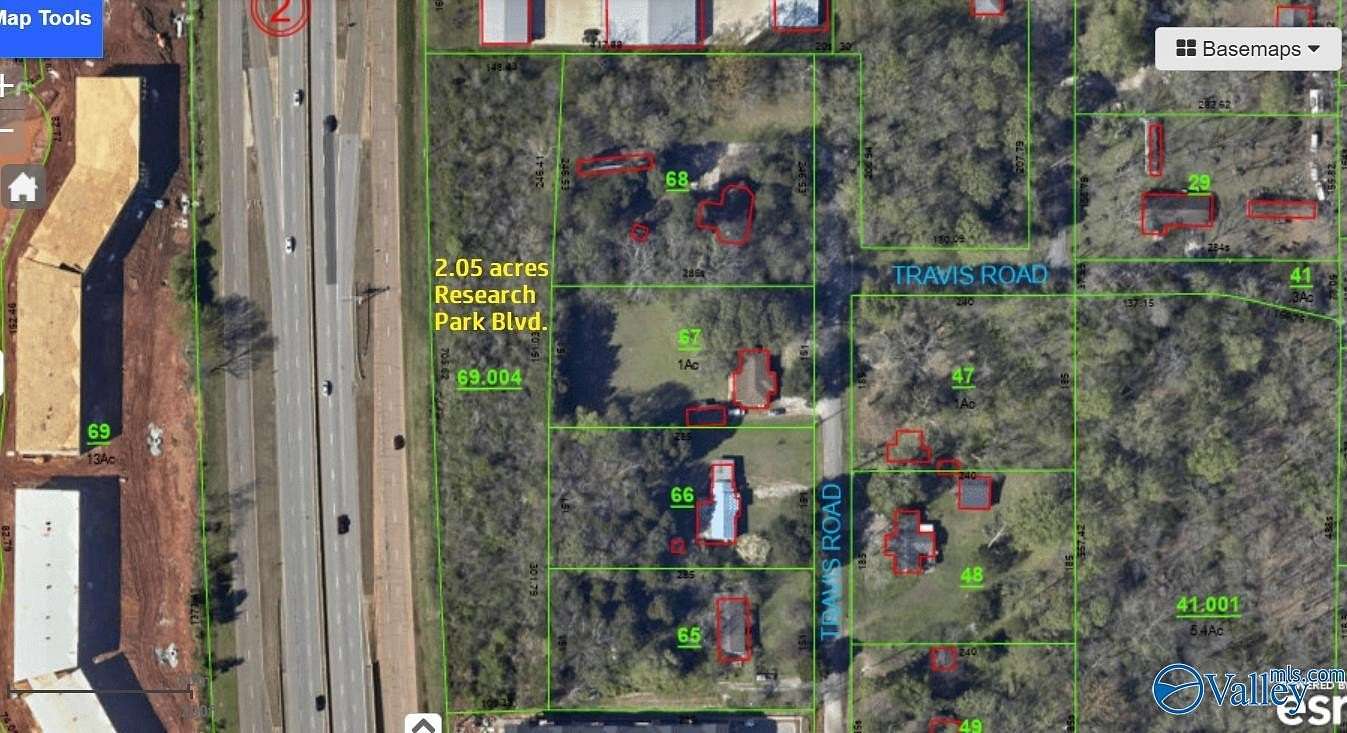 2.05 Acres of Land for Sale in Huntsville, Alabama