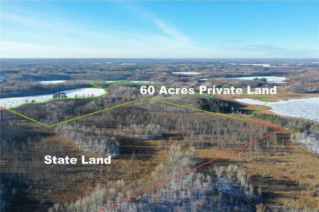 58.7 Acres of Recreational Land with Home for Sale in Farm Island Township, Minnesota