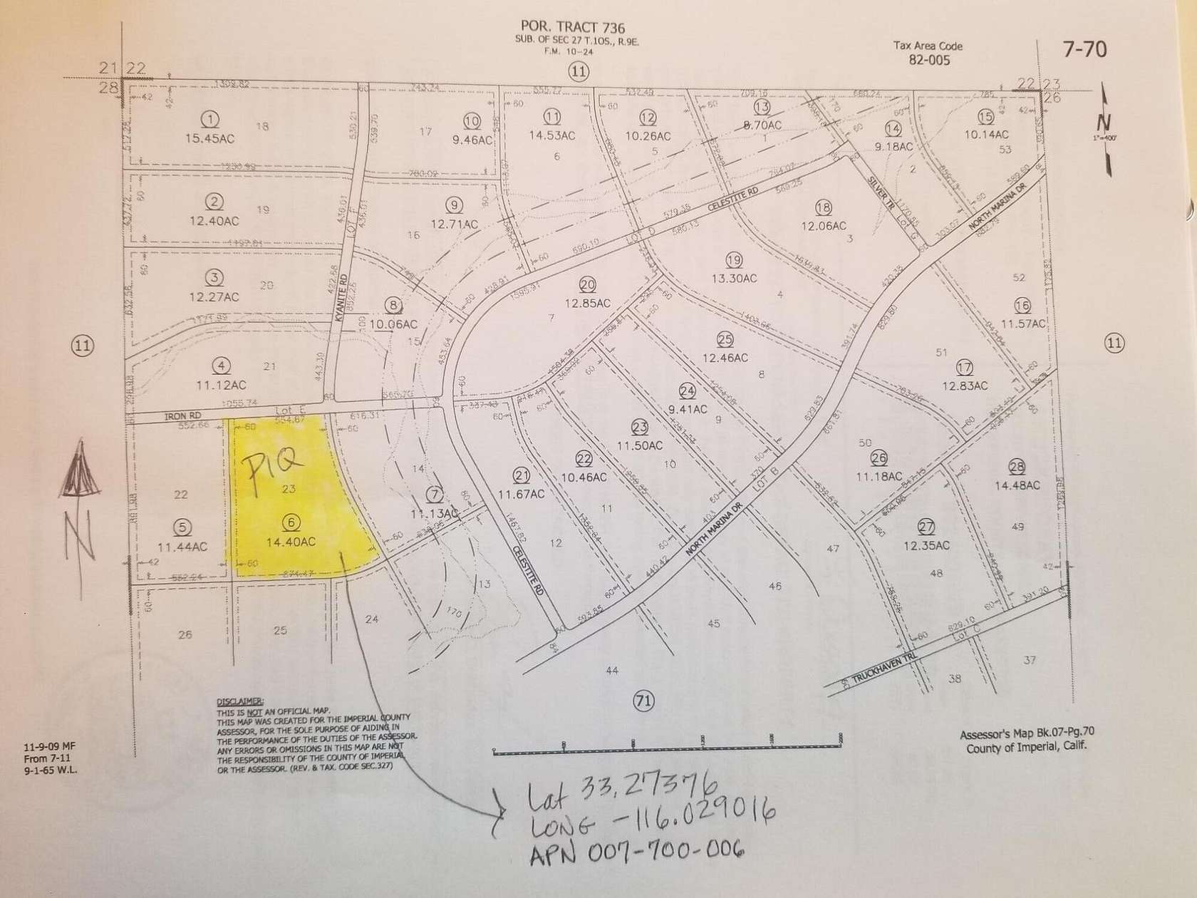 0.01 Acres of Residential Land for Sale in Salton City, California