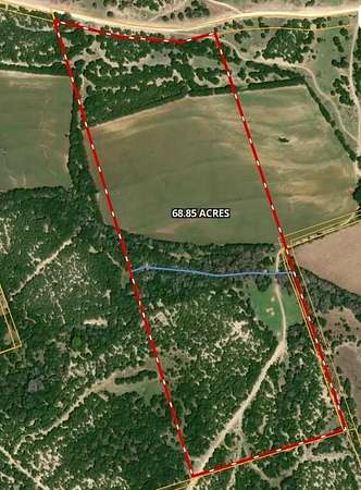 68.9 Acres of Improved Agricultural Land for Sale in Lampasas, Texas