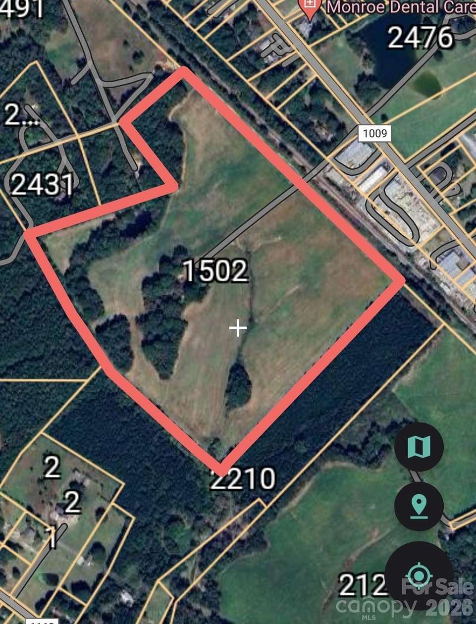 54.5 Acres of Recreational & Residential Land for Sale in Monroe, North Carolina