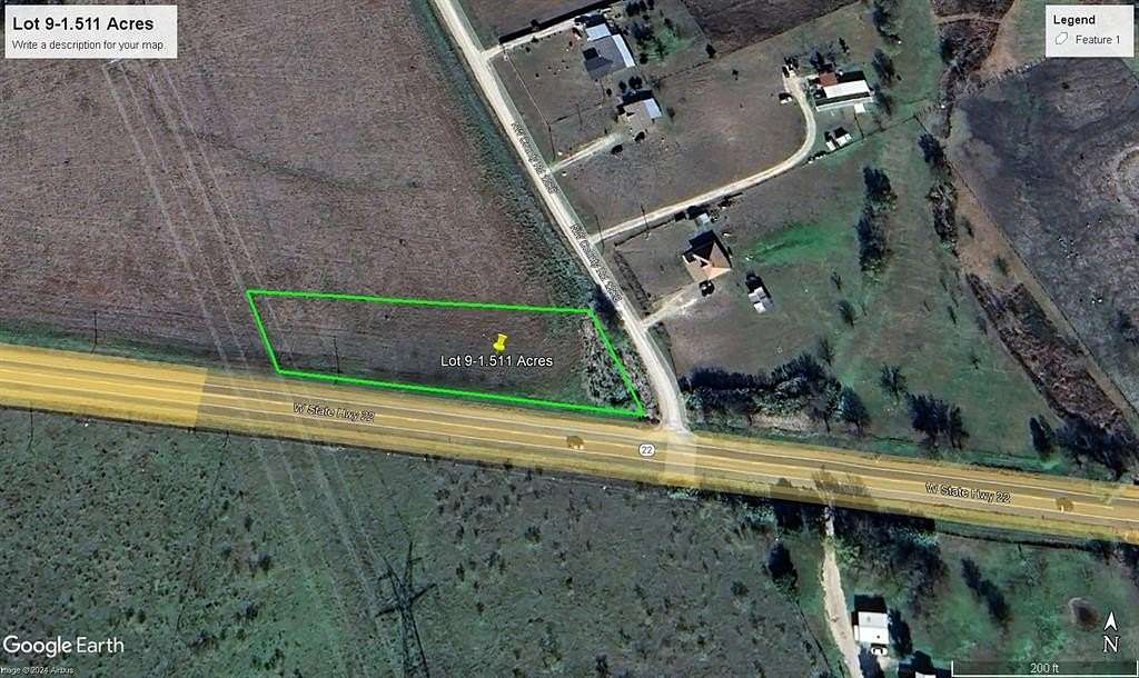 1.511 Acres of Land for Sale in Barry, Texas