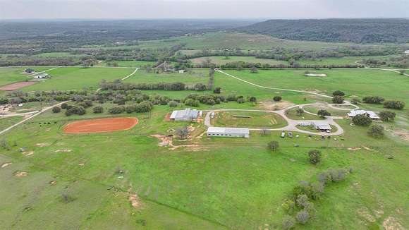 75.7 Acres of Agricultural Land with Home for Sale in Santo, Texas