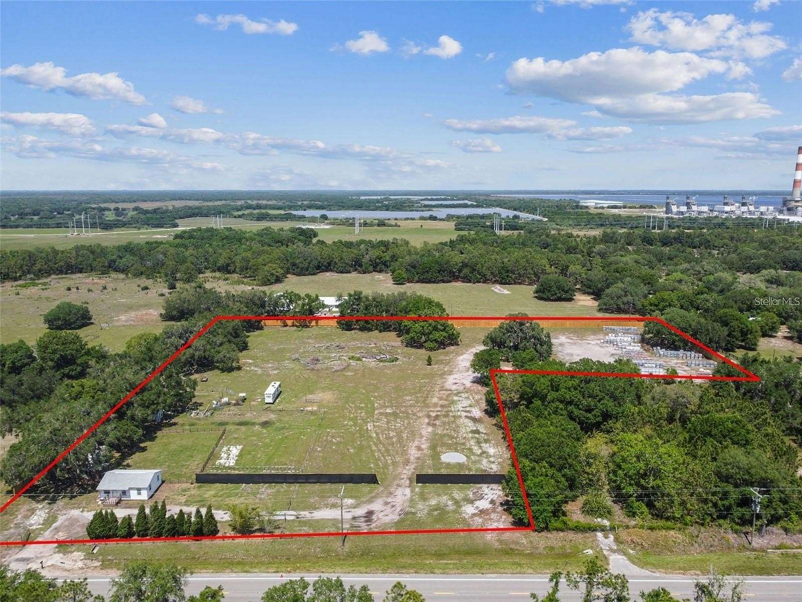 7.36 Acres of Residential Land with Home for Lease in Parrish, Florida