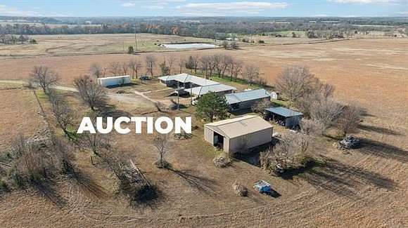 10.9 Acres of Land with Home for Auction in Cushing, Oklahoma