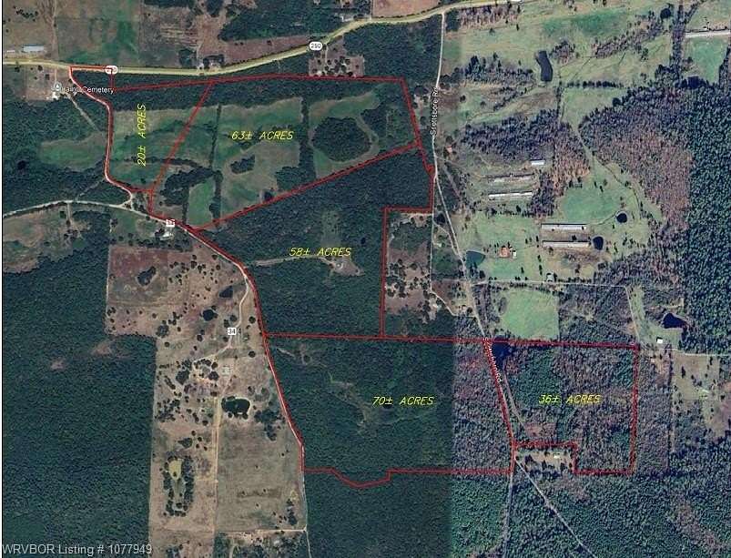 248 Acres of Land for Sale in Waldron, Arkansas