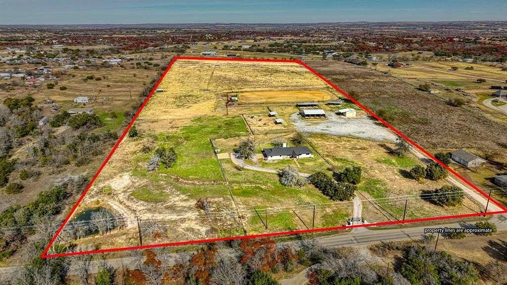 21.8 Acres of Land with Home for Sale in Weatherford, Texas