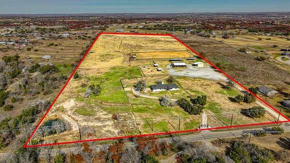 21.8 Acres of Agricultural Land with Home for Sale in Weatherford, Texas