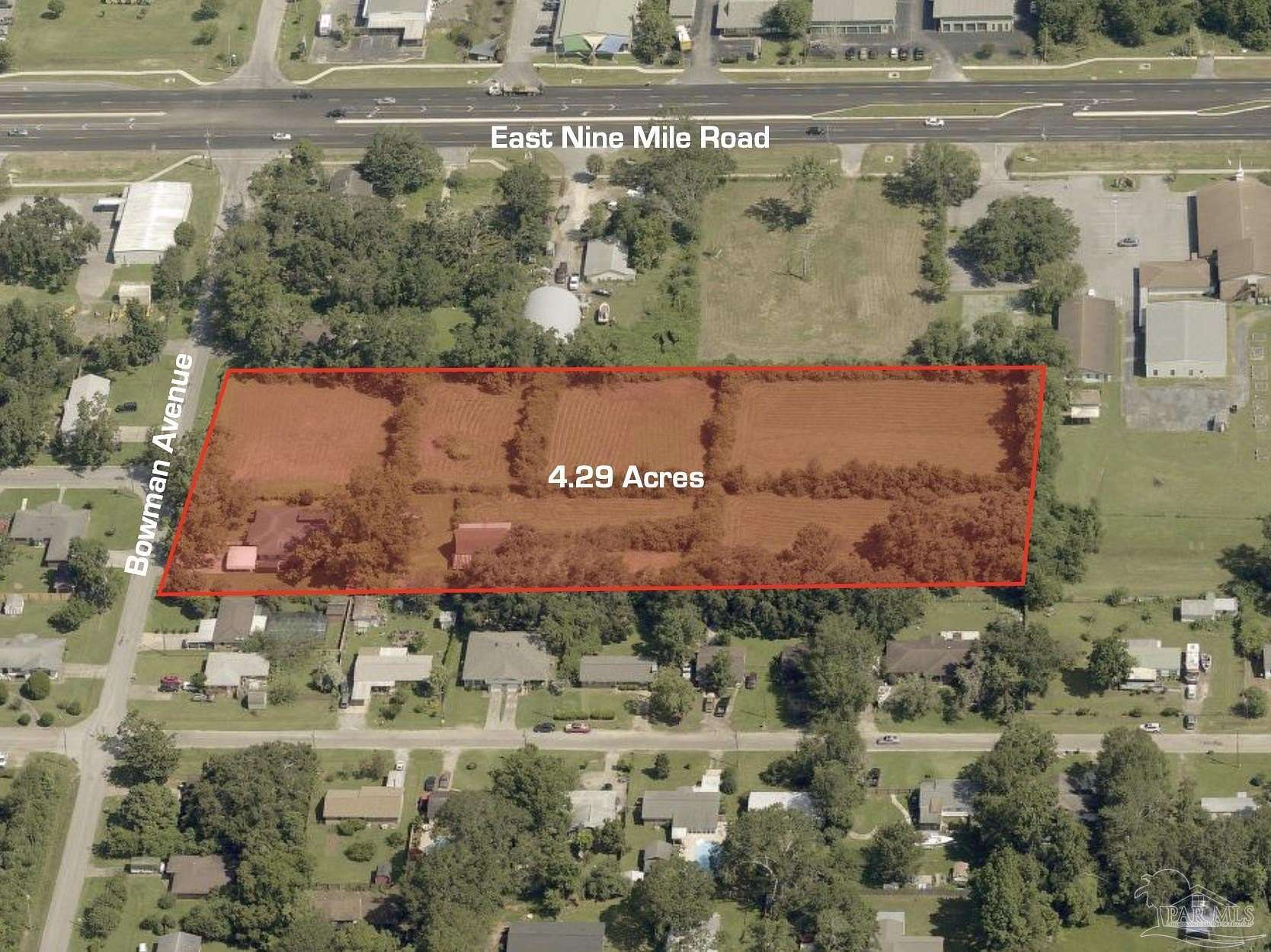 4.29 Acres of Mixed-Use Land for Sale in Pensacola, Florida