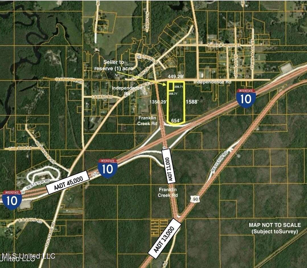 23 Acres of Recreational Land for Sale in Moss Point, Mississippi