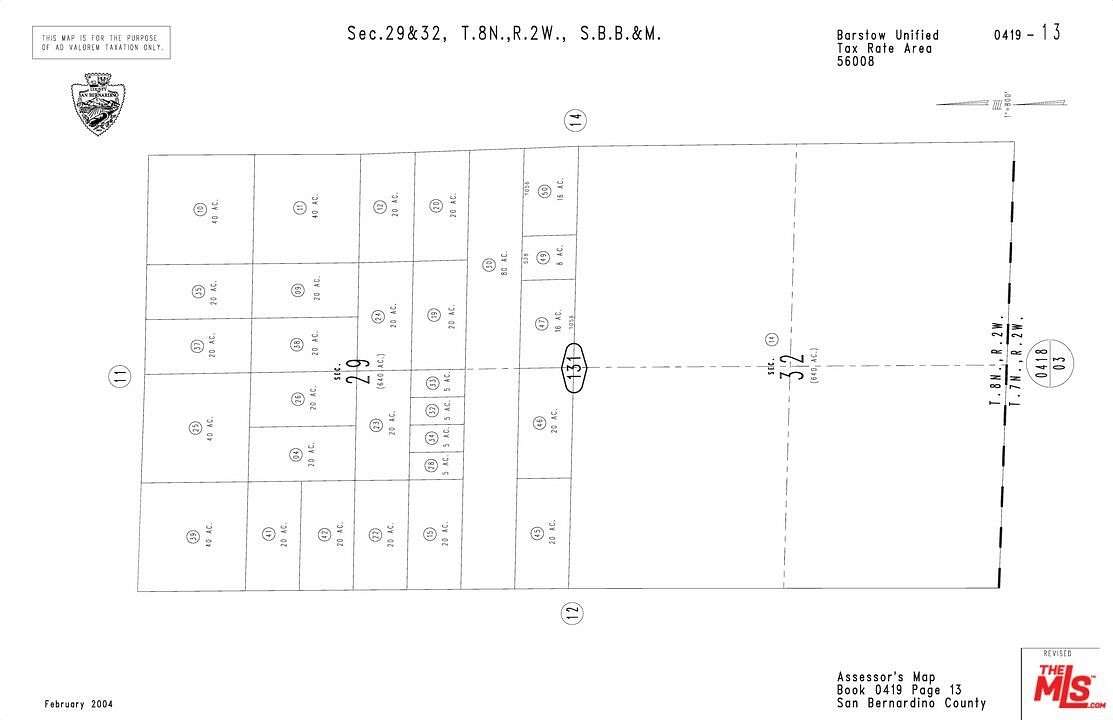 5 Acres of Land for Sale in Barstow, California