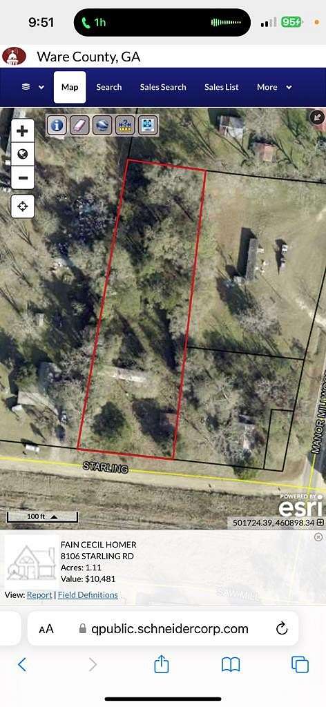 1.11 Acres of Residential Land for Sale in Millwood, Georgia