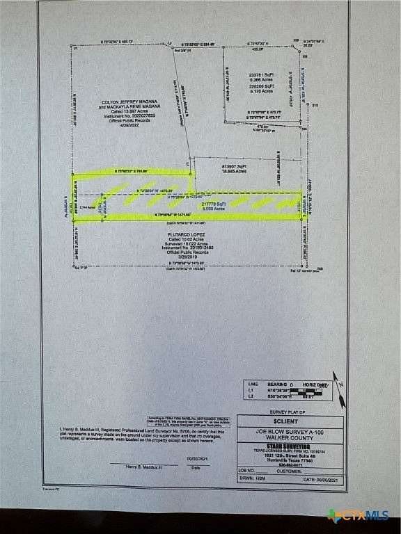 7.95 Acres of Improved Land for Sale in Temple, Texas