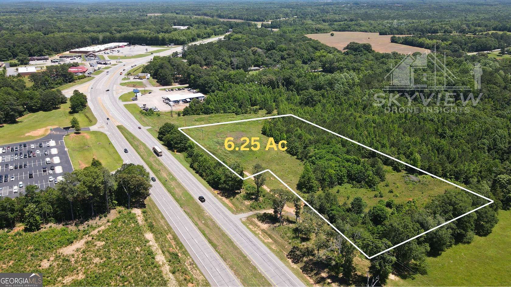 6.25 Acres of Commercial Land for Sale in Barnesville, Georgia