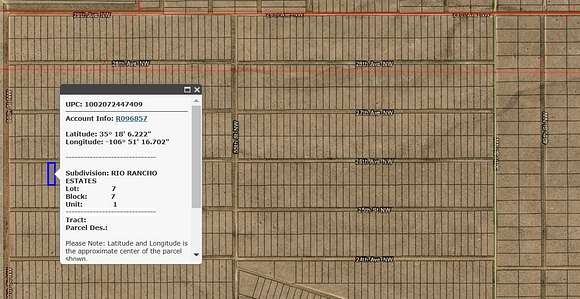 1 Acre of Land for Sale in Rio Rancho, New Mexico