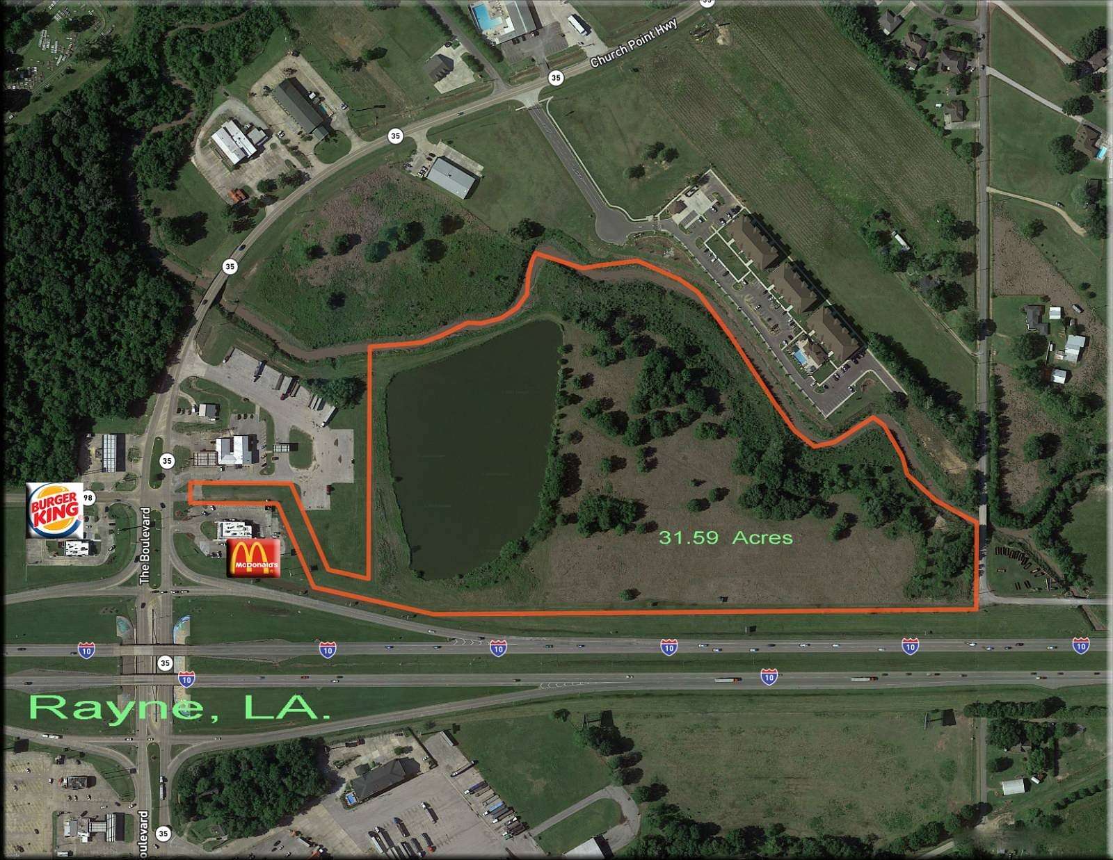 32 Acres of Land for Sale in Rayne, Louisiana