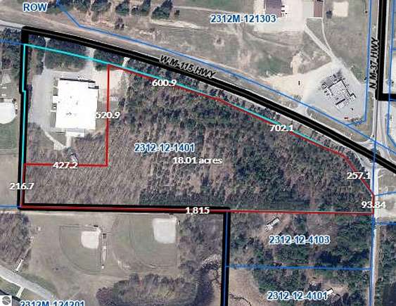 18 Acres of Commercial Land for Sale in Mesick, Michigan