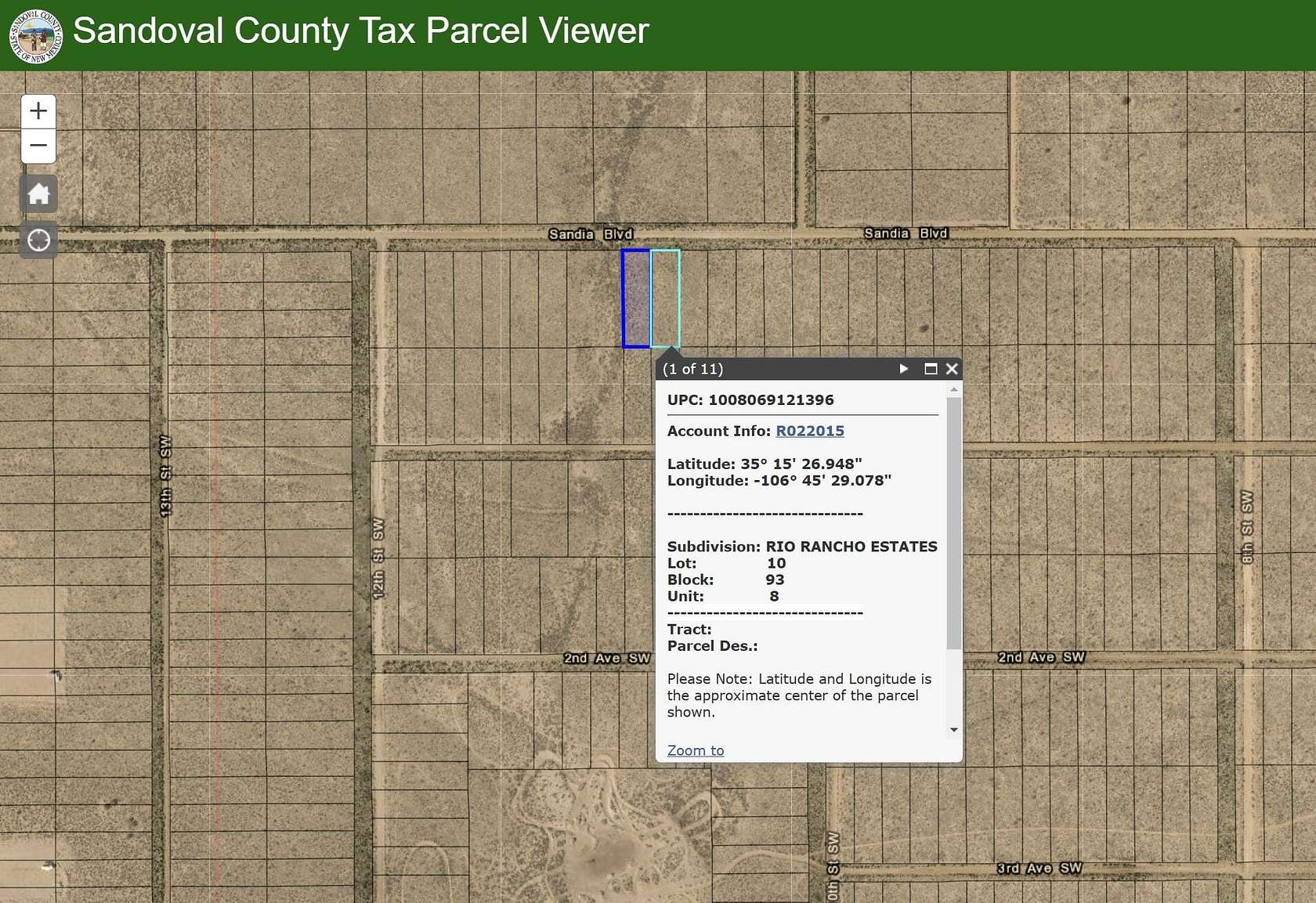 1 Acre of Land for Sale in Rio Rancho, New Mexico