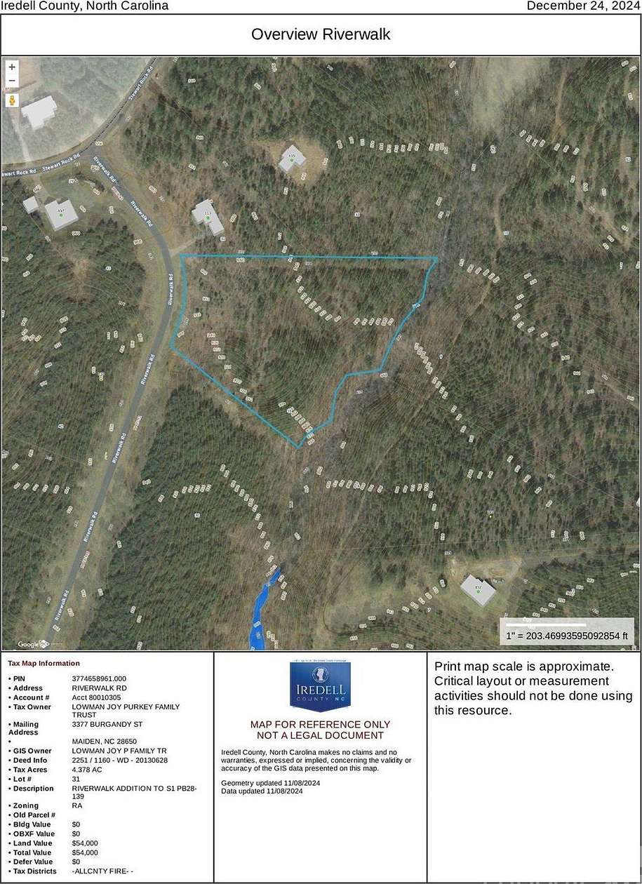 4.378 Acres of Residential Land for Sale in Stony Point, North Carolina