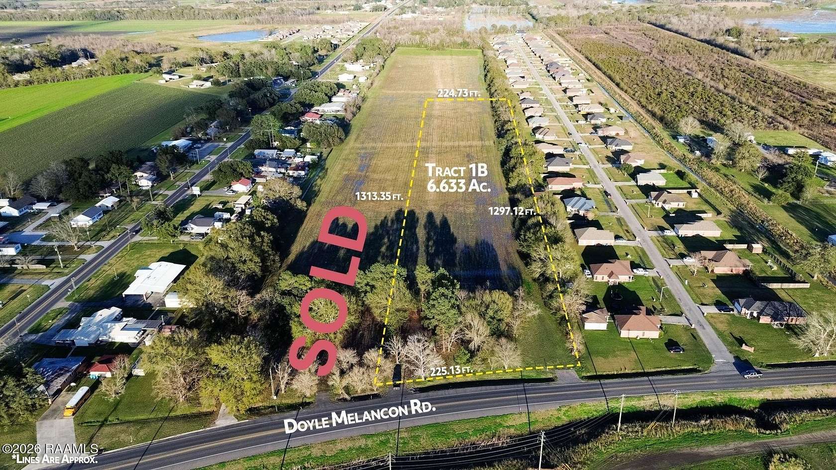6.63 Acres of Mixed-Use Land for Sale in Breaux Bridge, Louisiana