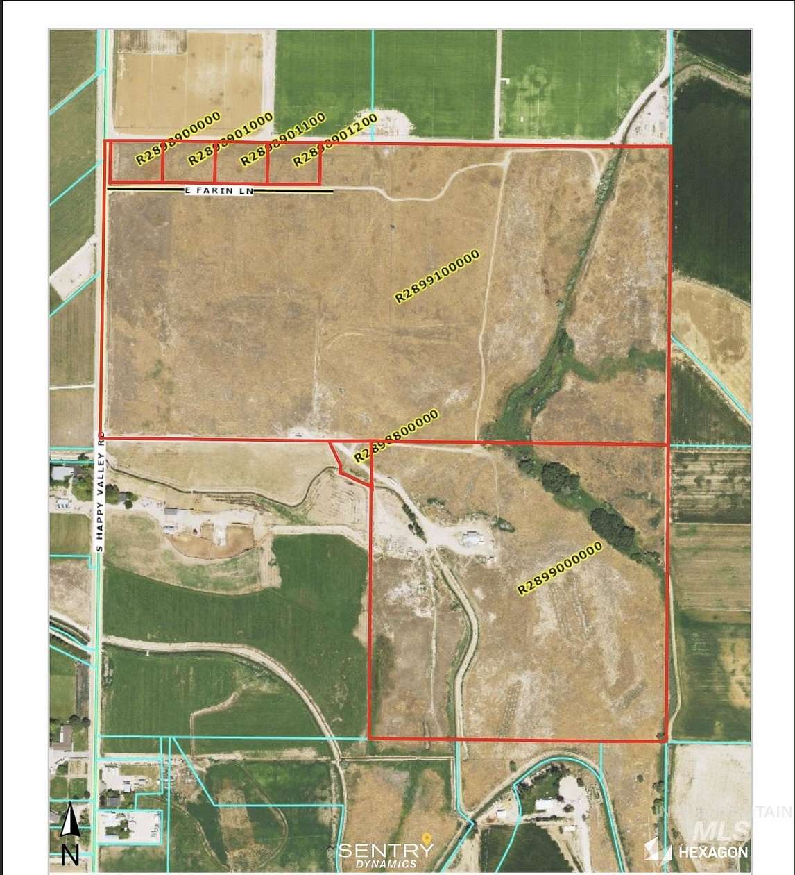 118 Acres of Agricultural Land with Home for Sale in Nampa, Idaho