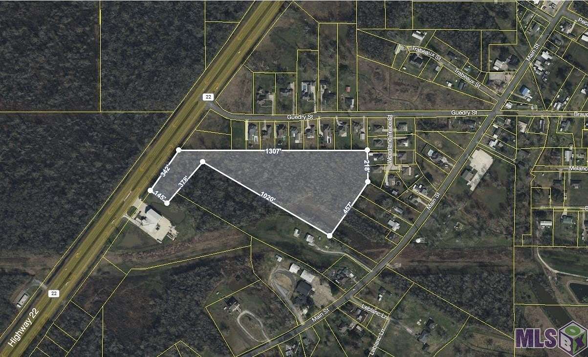 10.72 Acres of Commercial Land for Sale in Sorrento, Louisiana