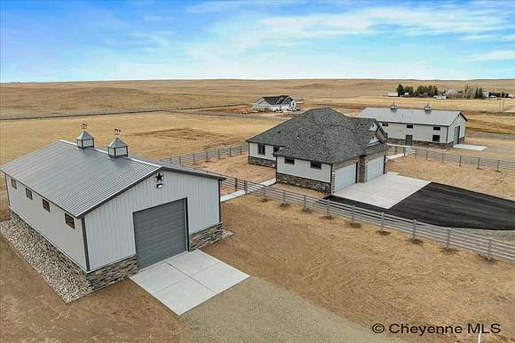 4.89 Acres of Land with Home for Sale in Cheyenne, Wyoming