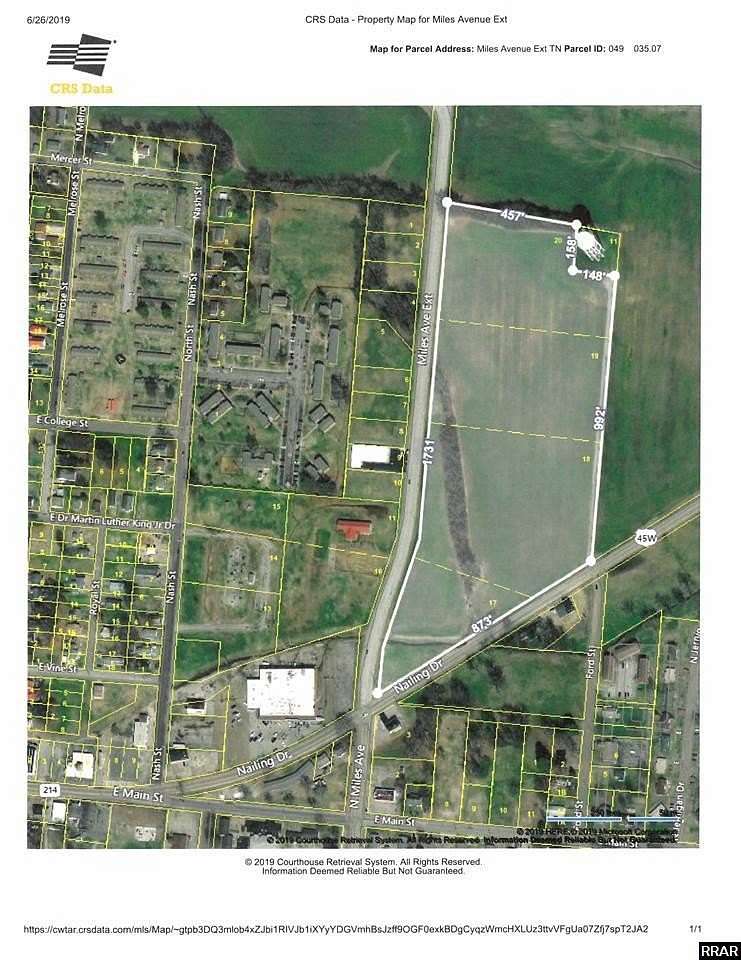 19.1 Acres of Agricultural Land for Sale in Union City, Tennessee