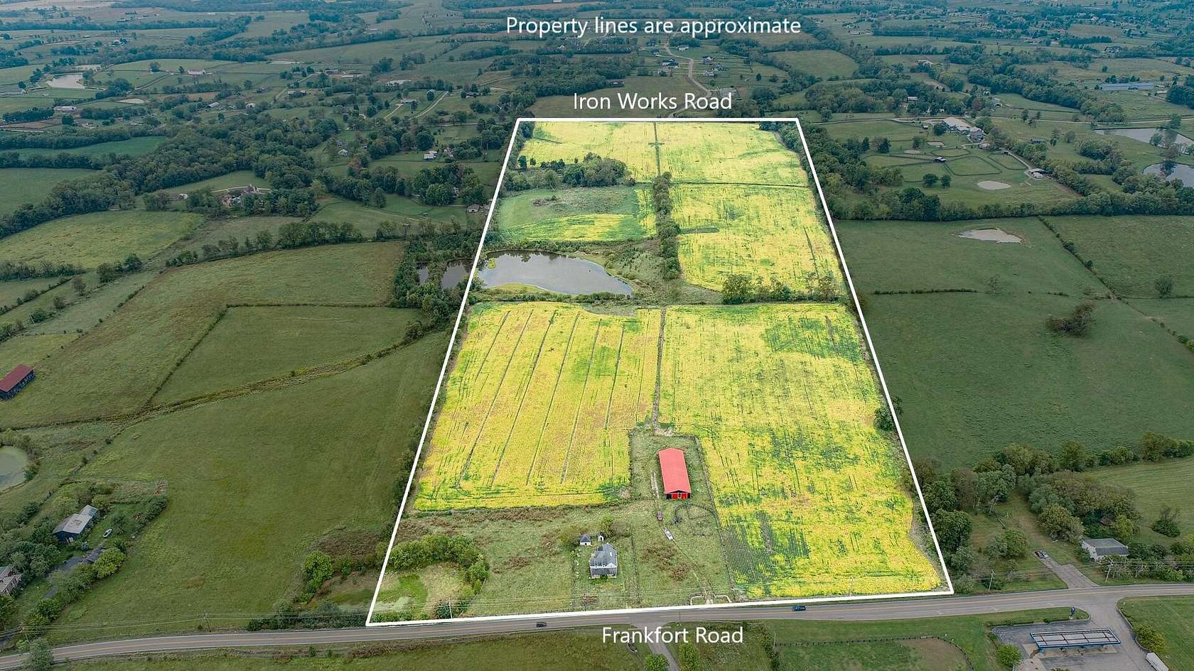 79.94 Acres of Agricultural Land with Home for Sale in Georgetown, Kentucky