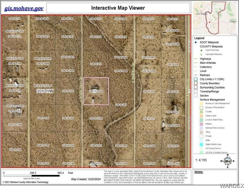 2.349 Acres of Residential Land for Sale in Golden Valley, Arizona