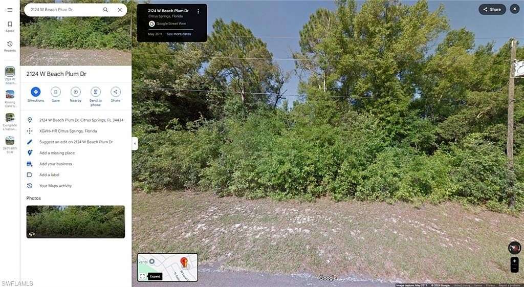 0.22 Acres of Residential Land for Sale in Citrus Springs, Florida