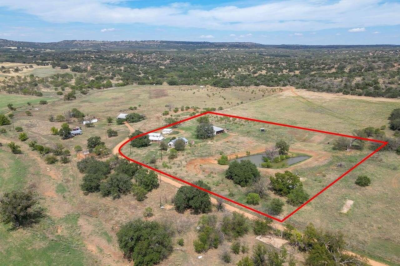 7.36 Acres of Land with Home for Sale in Pontotoc, Texas