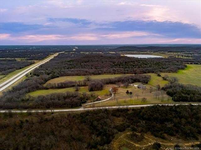 32.3 Acres of Land with Home for Sale in Locust Grove, Oklahoma