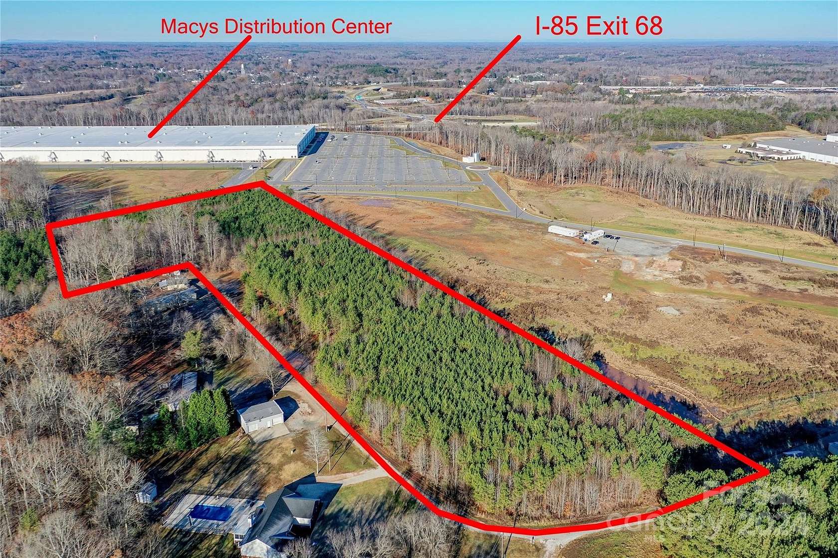 10.3 Acres of Commercial Land for Sale in China Grove, North Carolina