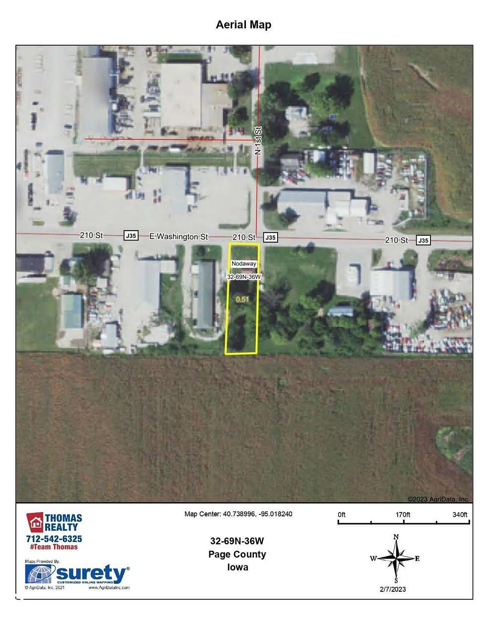 1 Acre of Mixed-Use Land for Sale in Clarinda, Iowa