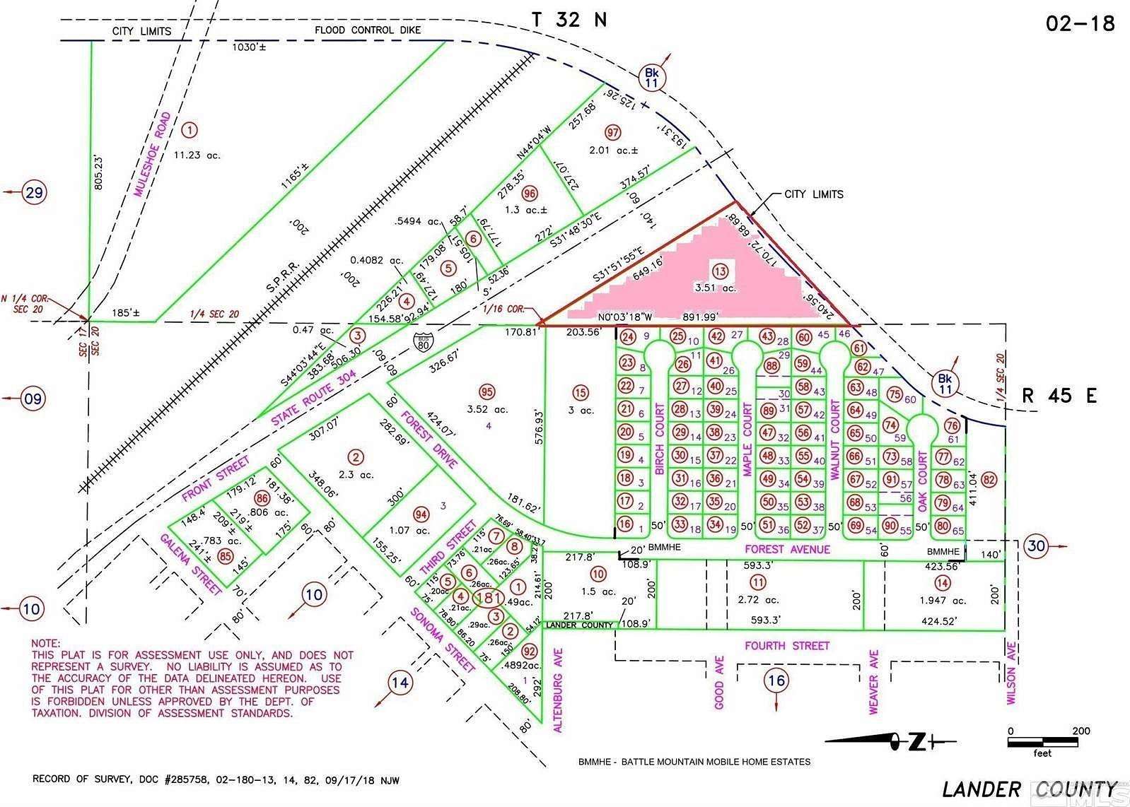 3.5 Acres of Mixed-Use Land for Sale in Battle Mountain, Nevada